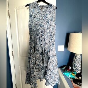 Smocked waist midi dress